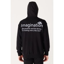 Wrangler Loose Fit Rahat Kesim Kapüşonlu İçi Polarlı Yeşil Sweatshirt