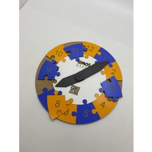 Lumos Dekor Renkli Daire Saat Puzzle