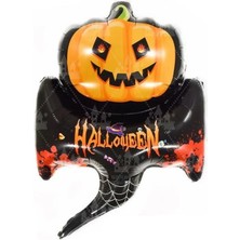 Kidspartim Halloween Uçan Balkabağı Folyo Balon 88X61 cm