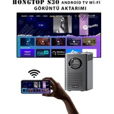 Hongtop S30 Smart Projeksiyon Cihazı  (Youtube Netflix Exxen Disney+)