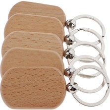 Cynthia 5pc Ahşap Gravür Taklitleri Altaklar Için Etiket Anahtar Keying Telefon Dekoru Yuvarlak Dikdörtgen 42X30MM (Yurt Dışından)