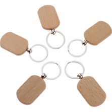 Cynthia 5pc Ahşap Gravür Taklitleri Altaklar Için Etiket Anahtar Keying Telefon Dekoru Yuvarlak Dikdörtgen 42X30MM (Yurt Dışından)