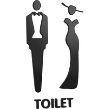 Cynthia Tuvalet Kapı Iş Unisex Akrilik Piktogram Ticari Ticari (Yurt Dışından)