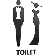 Cynthia Tuvalet Kapı Iş Unisex Akrilik Piktogram Ticari Ticari (Yurt Dışından)