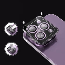 Apple iPhone 15 Plus Uyumlu Uygulama Apratlı Kamera Koruma Safir Lens Koruyucu Cam