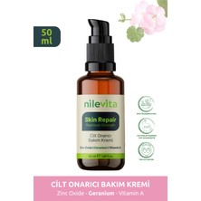 Nilevita Cilt Onarıcı Nemlendirici Bakım Kremi Sivilce, Akne ve Kuruyan Cilt Karşıtı, Zinc Oxide & Vitamin A 50ML