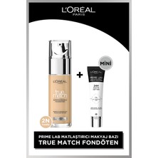 L'oréal Paris True Match Bakım Yapan Fondöten 2n Vanılla & L'oreal Cosmetics Mini Prime Lab