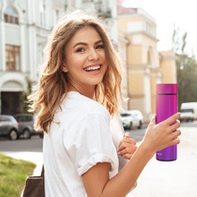 Polosmart PSH01 Dijital Göstergeli Termos 500 ml Mor