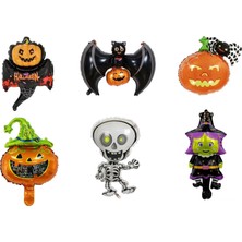 Kidspartim Halloween 6 Lı Folyo Balon 14 Inç