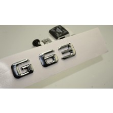 Dk Benz Benz G63 Bagaj Krom Metal 3m 3D Yazı Logo