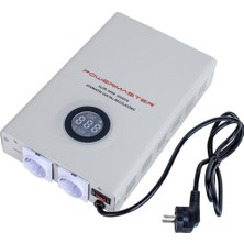 Powermaster SLIM-2000 Otomatik 2000 Watt Kombi Voltaj Regülatörü