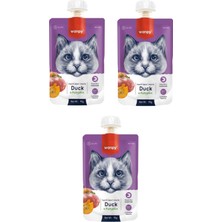 Wanpy Taze Ördekli&bal Kabaklı Kedi Et Ezmesi 90 gr x 3 Adet