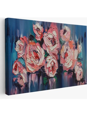 Stok Shop Şakayık Çiçeği Tablosu, Kanvas Duvar TABLOSU-1198