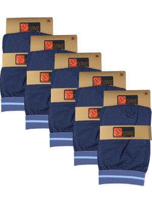 Redzone 5 Adet Büyük Beden Redzone Likralı Boxer Indigo