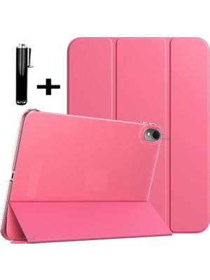 M.TK Moveteck Huawei Matepad Air 11.5'' Inç 2023 Tablet Kılıfı Smart Kapaklı Stand Özellikli Pu Deri Slim Zırh Smart Cover Arkası Şeffaf Kapak + Kalem Set