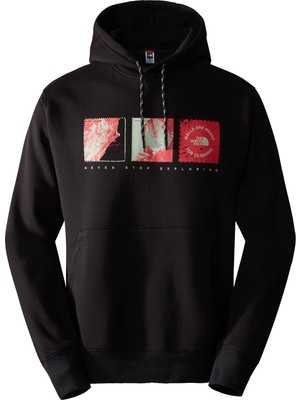 The North Face M Outdoor Graphic Hoodie Erkek Outdoor Sweatshirts NF0A8522JK31 Siyah