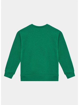 Benetton Su Yeşili Erkek Çocuk Sweatshirt 3J68C10D4