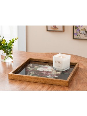 English Home Royal Rose Cam Dekoratif Tepsi 31 x 46 cm Gold