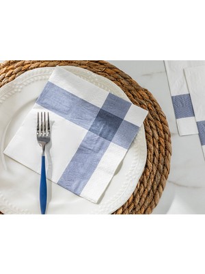 English Home Ribbon Kağıt 20'li Kağıt Peçete 33X33 cm Gri