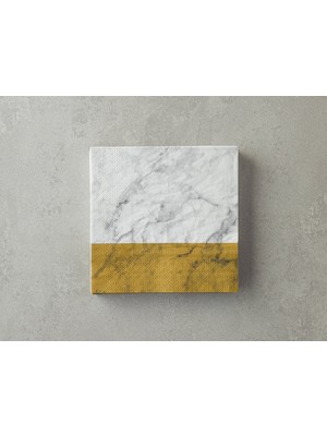 English Home Marble Stripe Kağıt 20'li Kağıt Peçete 33X33 cm Gold