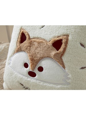 English Home Fox Unisex Bebe Dekoratif Kırlent 30X30 cm Ekru