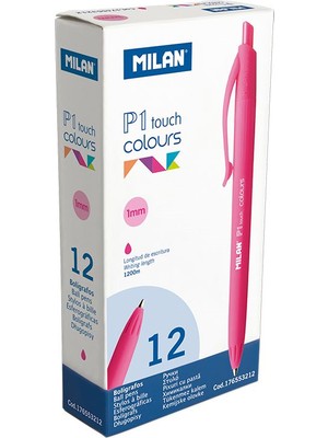 Milan 176553212 P1 Touch Pembe Tükenmz Kalem 12 Adet