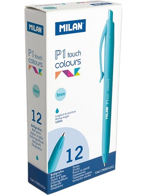 Milan 176551212 P1 Touch Mavi Tükenmez Kalem 12 Adet