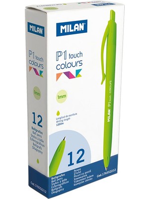 Milan 176552212 P1 Touch Yeşil Tükenmz Kalem 12 Adet