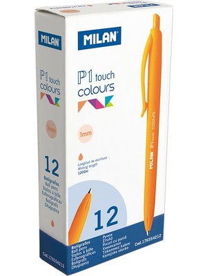 Milan 176554212 P1 Touch Turuncu Tük Kalem 12 Adet