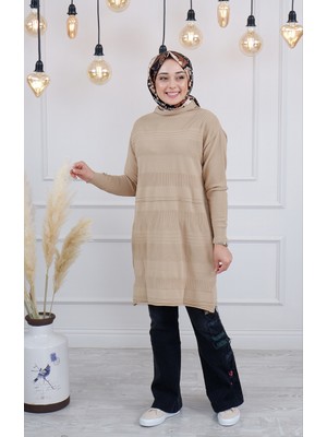 Misswhence Triko Tunik MISS222 Camel