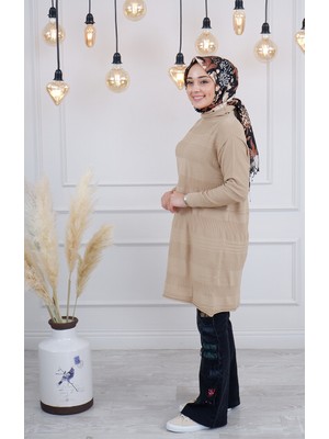 Misswhence Triko Tunik MISS222 Camel