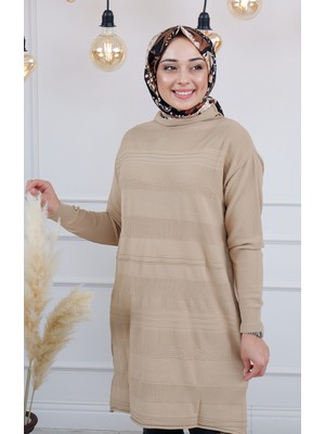 Misswhence Triko Tunik MISS222 Camel