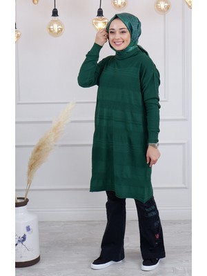 Misswhence Triko Tunik MISS222 Yeşil