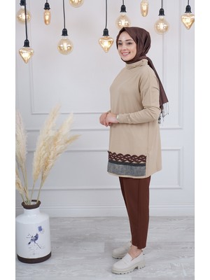 Misswhence Triko Tunik MISS226 Camel