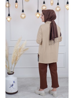 Misswhence Triko Tunik MISS226 Camel