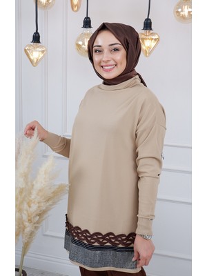 Misswhence Triko Tunik MISS226 Camel