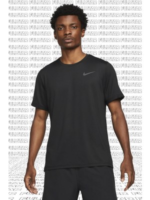 Nike Pro Dri Fit Short Sleeve Mens Siyah Erkek Koşu Antrenman Tişörtü