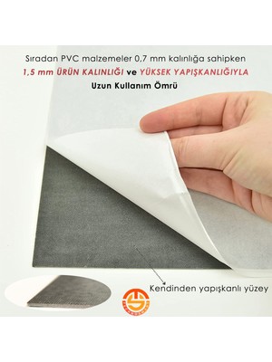 Technosmart 1Adet 30CM×30CM Kendinden Yapışkanlı Lvt Zemin ve Duvar Kaplama Mutfak Banyo Karo Sticker