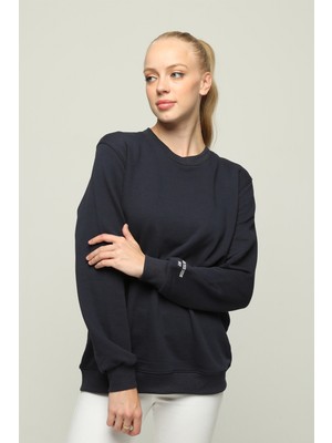 Owut Collection Kadın Oversize Uzun Kollu Bisiklet Yaka Sweatshirt