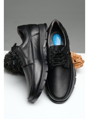 Oksit Kleo Ortopedik Topuk Masajlı Deri Kışlık Erkek Ayakkabı