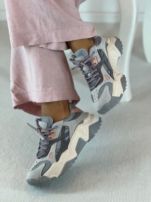 Shoemark Cool Bağcıklı Gri Kadın Sneaker
