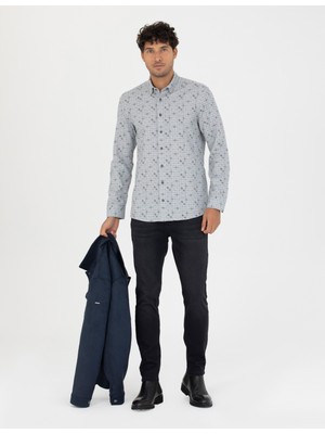 ALTINYILDIZ CLASSICS Erkek Siyah Standart Fit Normal Kesim V Yaka Pamuklu Triko Kazak