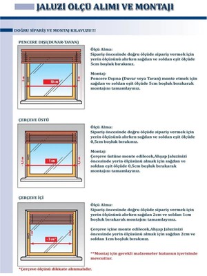 Wooden Blinds %100 Doğal Ahşap Jaluzi Perde 50mm, Alüminyum Kasalı Yüksek Kaliteli - Kurdelalı