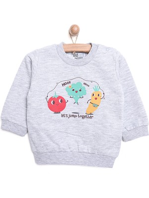 Hello Baby Hellobaby Basic Sebze Desenli Sweatshirt Kız Bebek