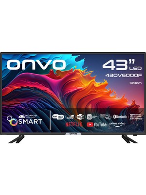 Onvo 43OV6000F 43" 109 Ekran Uydu Alıcılı Full HD Smart LED TV
