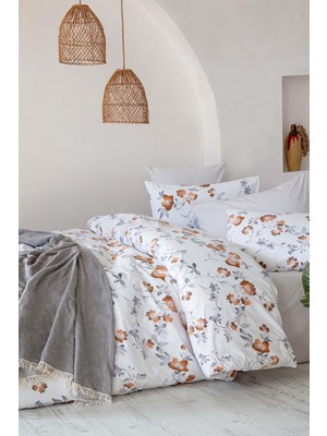 İyi Geceler İstanbul Poplin Tek Kişilik Nevresim Takımı  - Lily Kahve