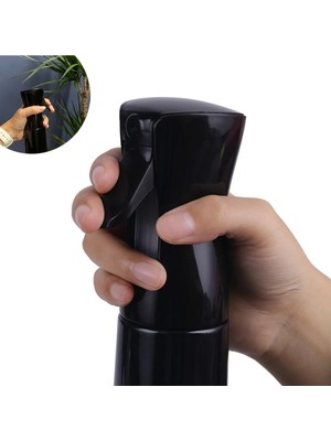 Safestore Siyah Çok Amaçlı Yüksek Basınçlı Sprey Şişesi Fısfıs Çiçek Sulama Su Kuaför Spreyi Şişesi 200ML