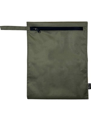 Vaola Islak Kirli Mayo-Tesettür Mayo Seyahat ve Spor Çantası Büyük Boy 35 x 45 cm - Haki