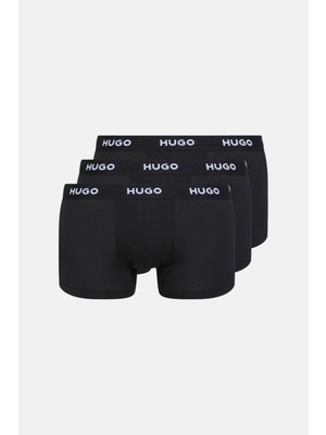 Hugo 3 Pack Pamuklu Logo Şeritli Boxer Erkek Boxer 50469786 001