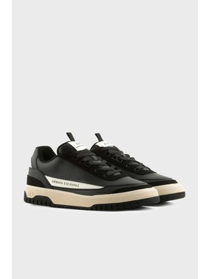 Armani Exchange Süet Karışımlı Logolu Sneaker Ayakkabı Erkek Ayakkabı XUX178 XV764 K001